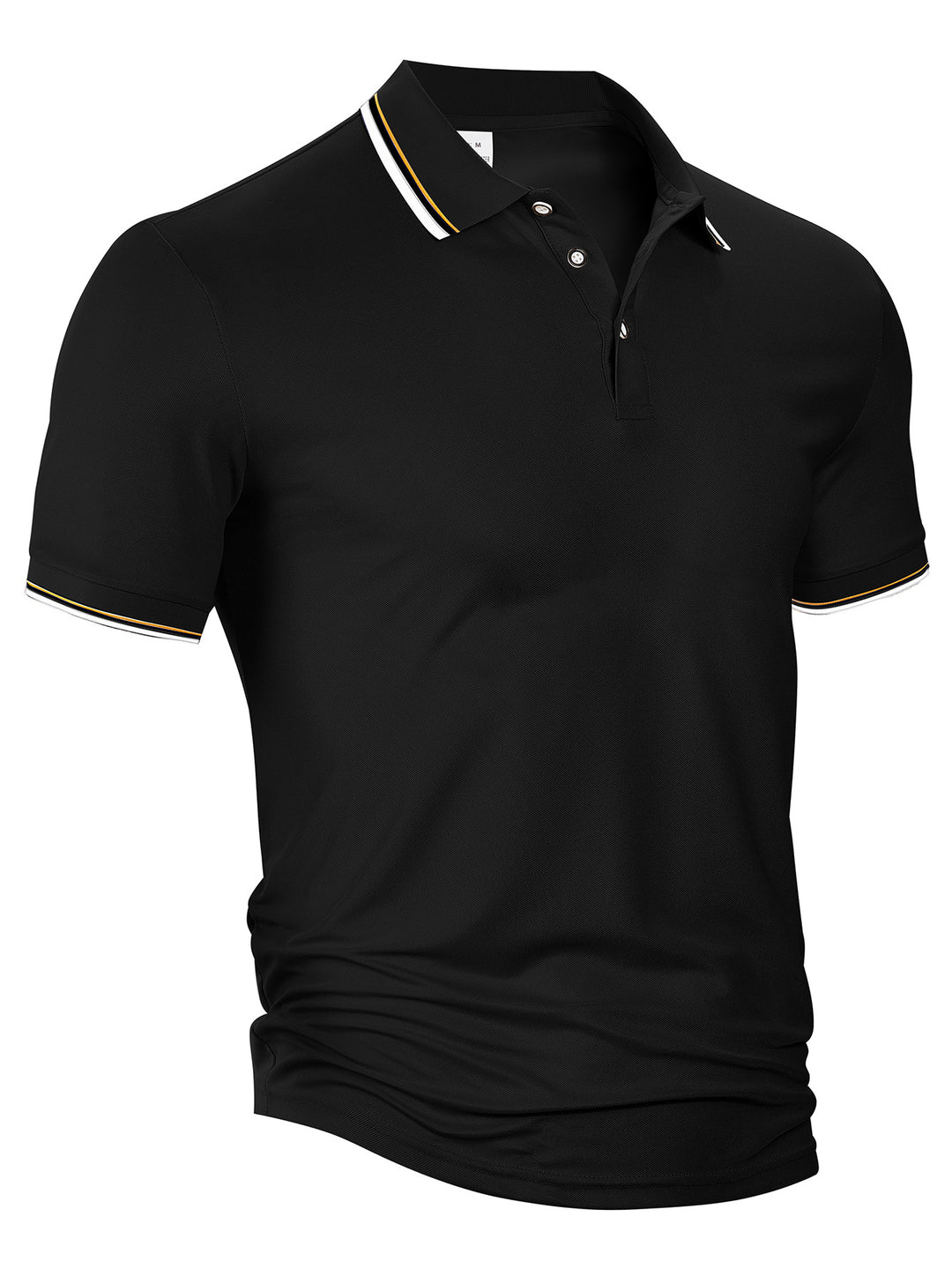 Herrer nan klassisk polo shirt lavet af piqué med kontraststriber ved kraven Skovae