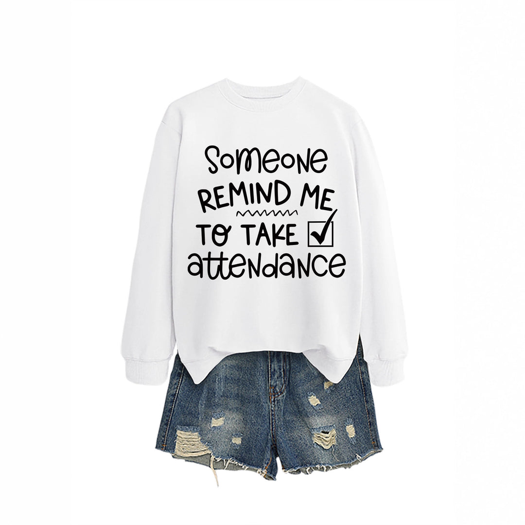 Dame sweatshirt med sjovt motiv og inspirerende tekst Skovae