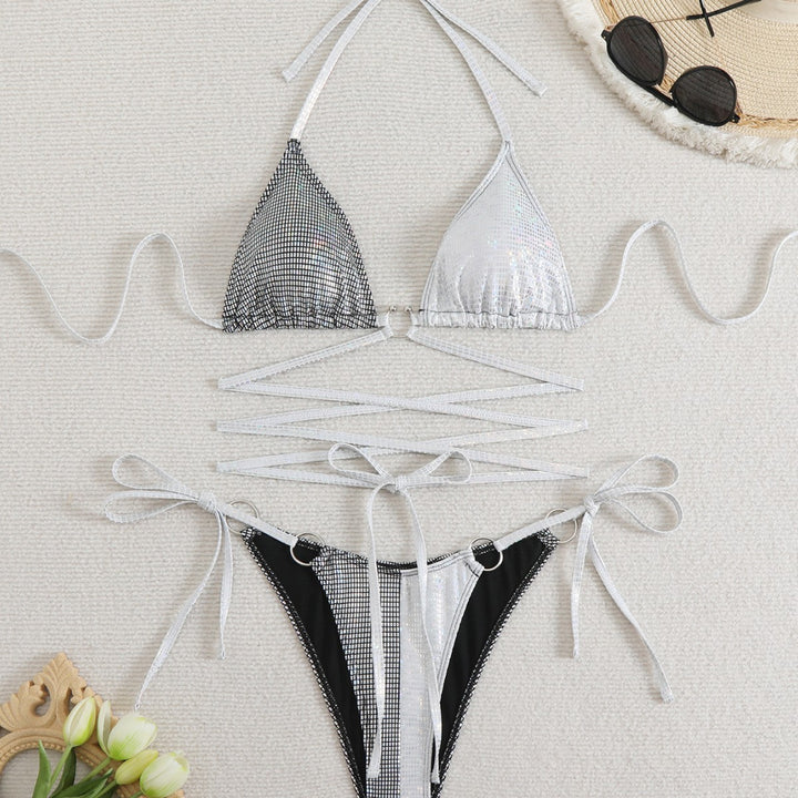 Dame To-delt Crisscross Bikini Sæt Stilla