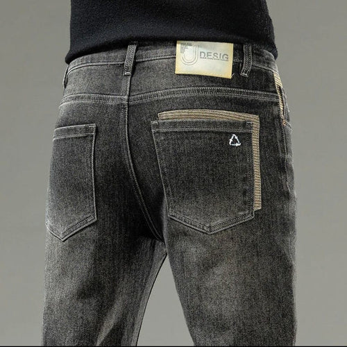 Herrar moderne Denim-jeans med innovativt design og særlige vaskninger Stilla