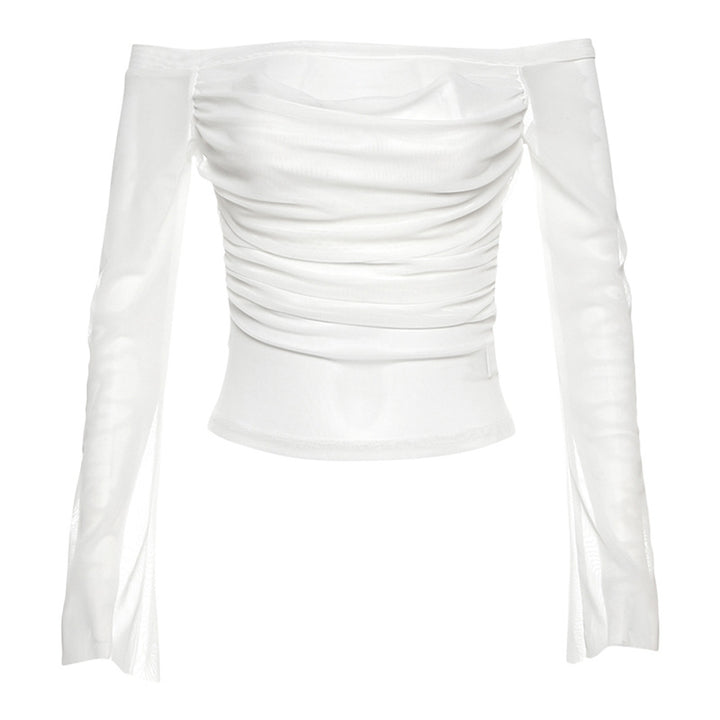 Damer Off-Shoulder Top med raffinerede flæsedetaljer Stilla