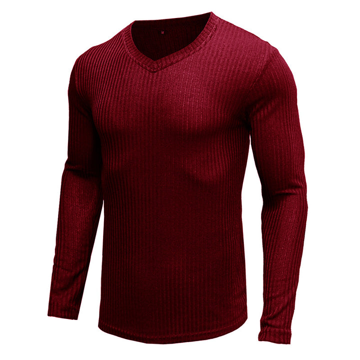 Herrer V-hals cardigan lavet af kvalitets ribstrik Stilla