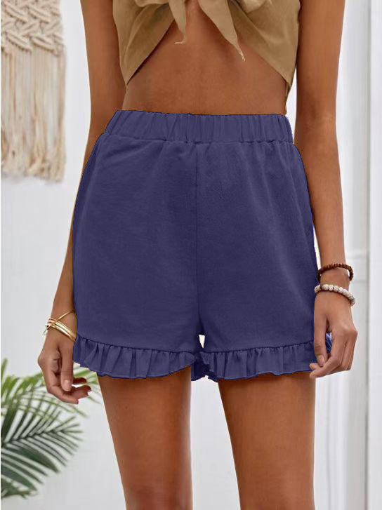 Dame shorts med flæse nederdel til at glide i Stilla