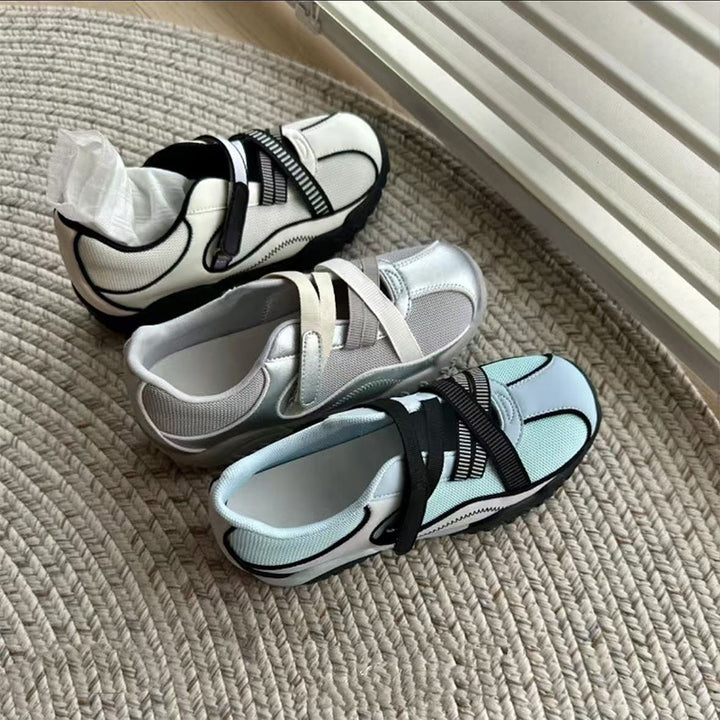 Dame Komfortable Outdoor-Sneakers med justerbare remme Stilla