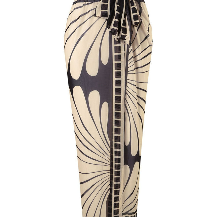 Dame ensidet sport-bikini med matchende maxiskørt Skovae