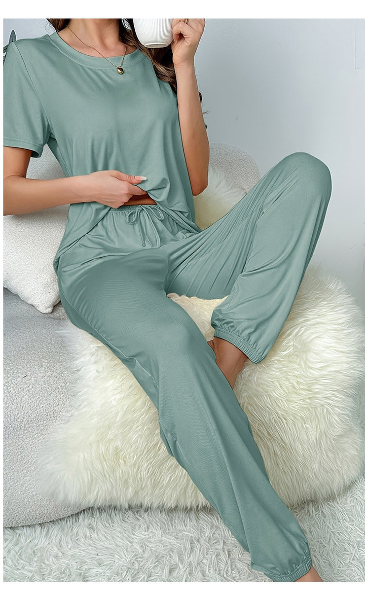 Dame Loungewear-sæt med elastisk talje og blødt stof Stilla
