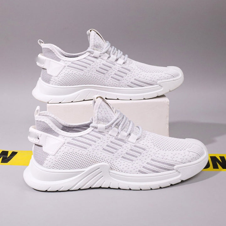 Femme Lettere Atletiske Slip-On Sneakers med Åndbart Strikdesign Stilla