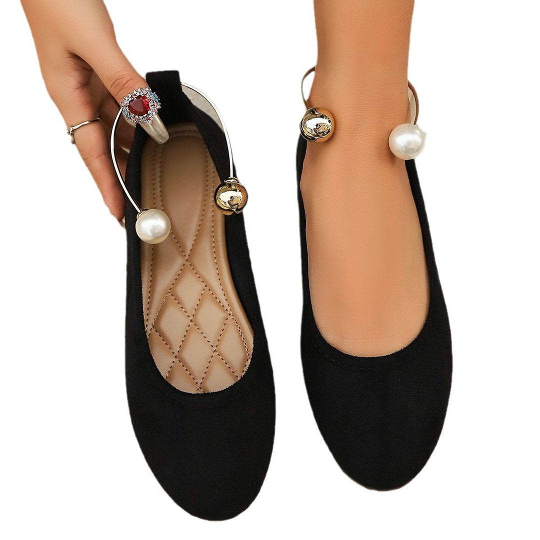 Damer Elegante Ballerinas med moderigtigt perle-detalje Stilla