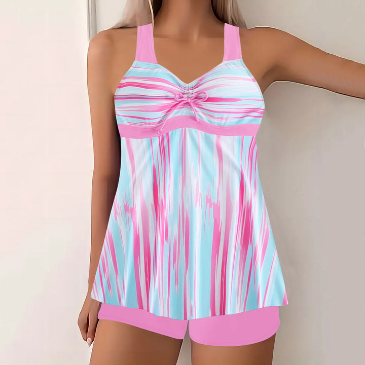 Dame Tankini-overdel med shorts Skovae