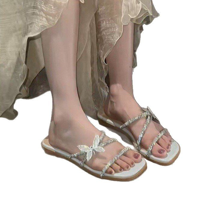 Dame sandaler med eksklusivt butterfly-design og skridsikker sål Stilla