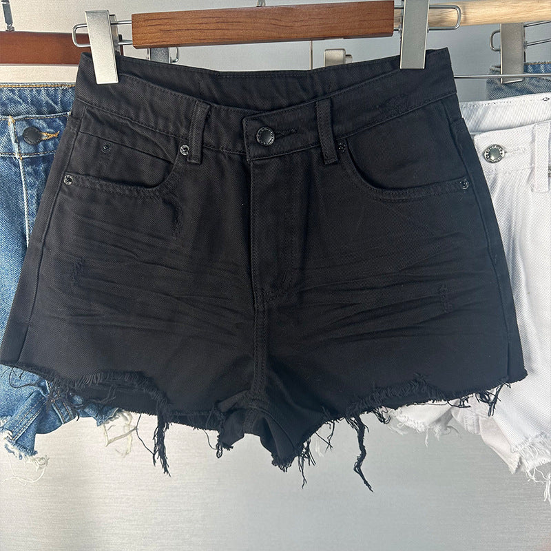 Dame slibede Vintage Jeansshorts Stilla