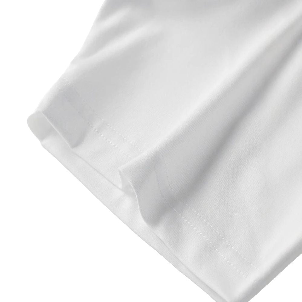 Dame T-shirt med glad kirsebærmotiv og rund halsudskæring Stilla