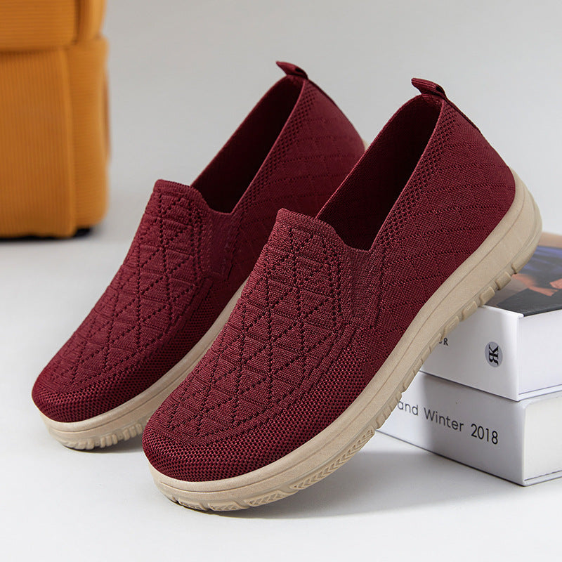 Dame Casual Komfort Slip-On Sneakers med struktureret overdel Stilla