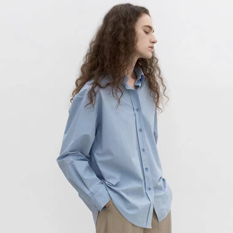 Dame afslappet overshirt-bluse lavet af kvalitets bomuldsblanding med behagelig pasform og fine detaljer Stilla