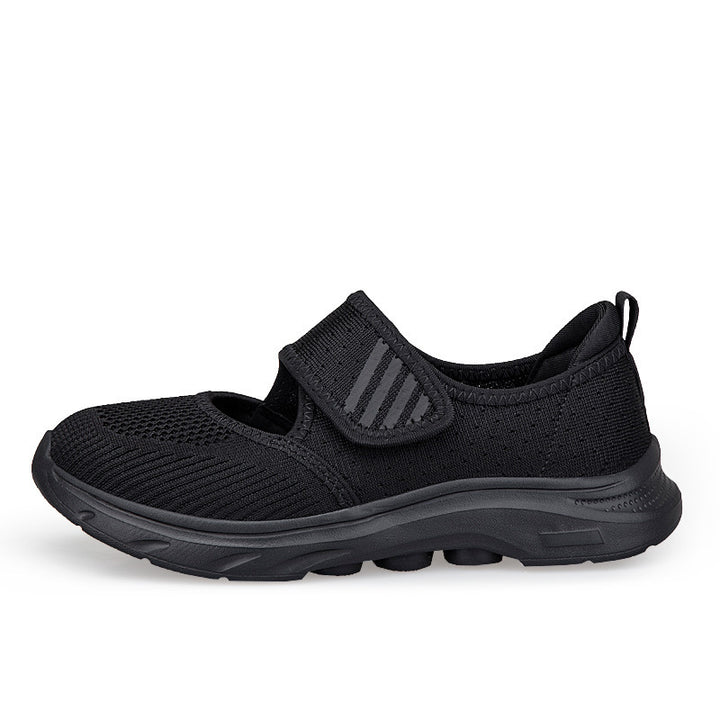 Dame nan Strik-Bælte-Sneaker med Velcro, polstret fodseng og stødabsorberende EVA-sål Skovae