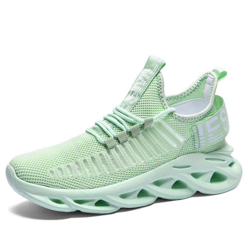 Unisex nan åndbare ultralette strik-sneakers med dæmpende hulsål Skovae