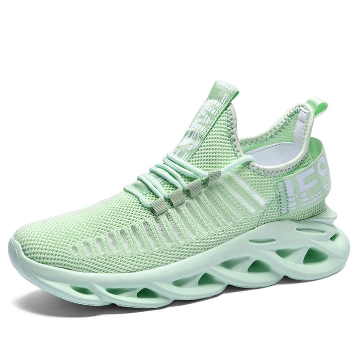 Unisex nan åndbare ultralette strik-sneakers med dæmpende hulsål Skovae