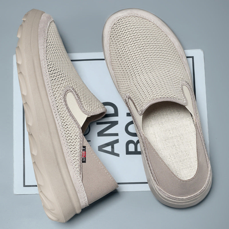 Dame Fleksible Slip-On Sneakers med åndbart Mesh-overdel og skridsikker sål Stilla