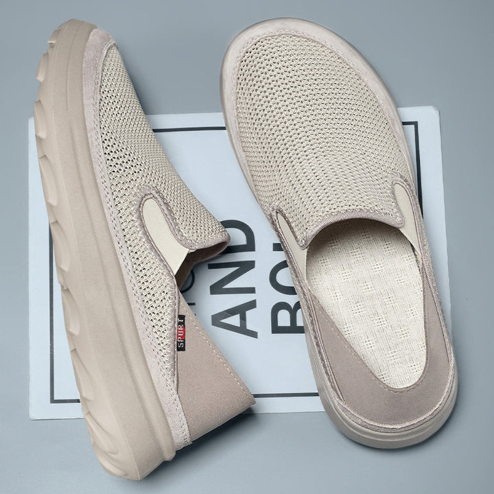 Dame Fleksible Slip-On Sneakers med åndbart Mesh-overdel og skridsikker sål Stilla