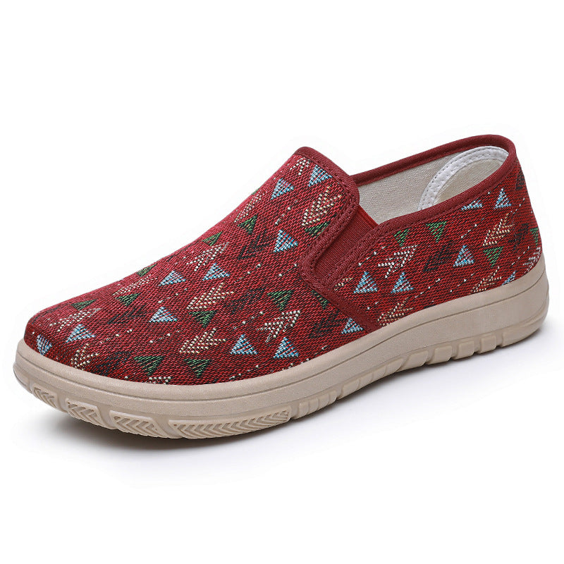 Dame Elastiske Slip-On Fritidssko med skridsikker sål og åndbart overmateriale Stilla