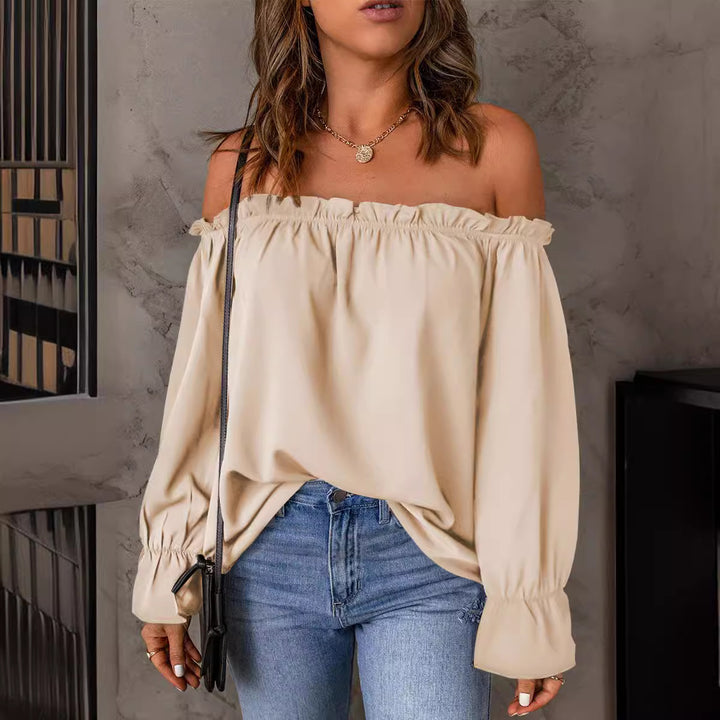 Dame Off-Shoulder Bluse med Rüschendetails Stilla