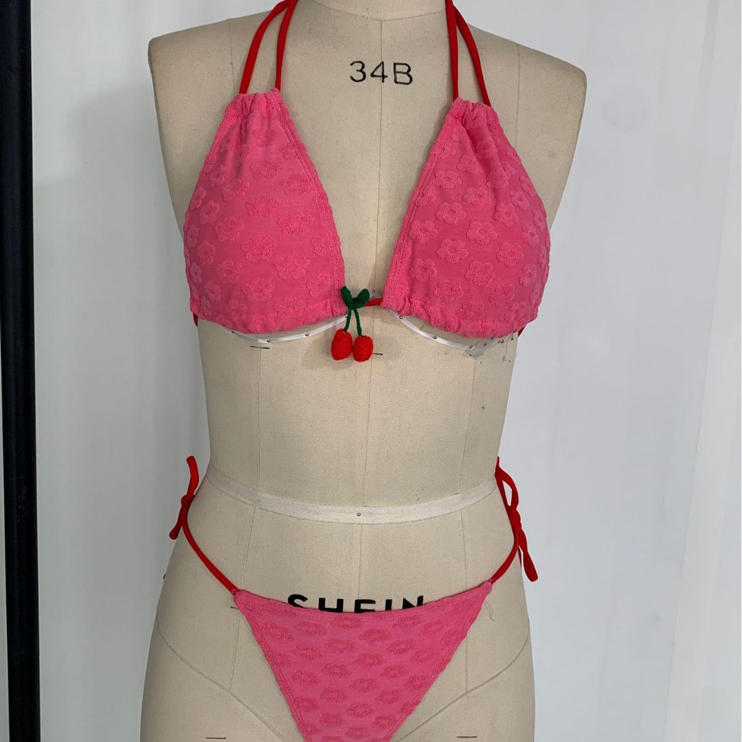Dame Triangel-Bikini med legende dekorative elementer Skovae