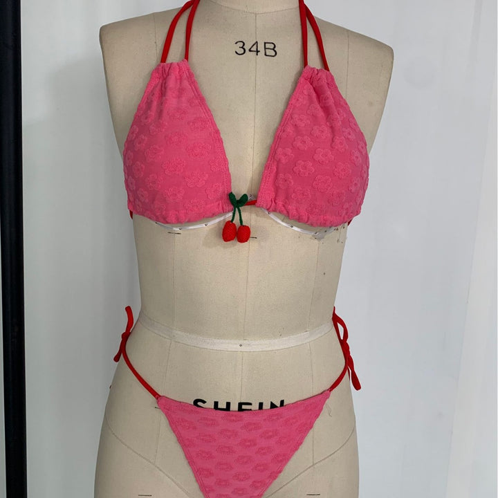 Dame Triangel-Bikini med legende dekorative elementer Skovae