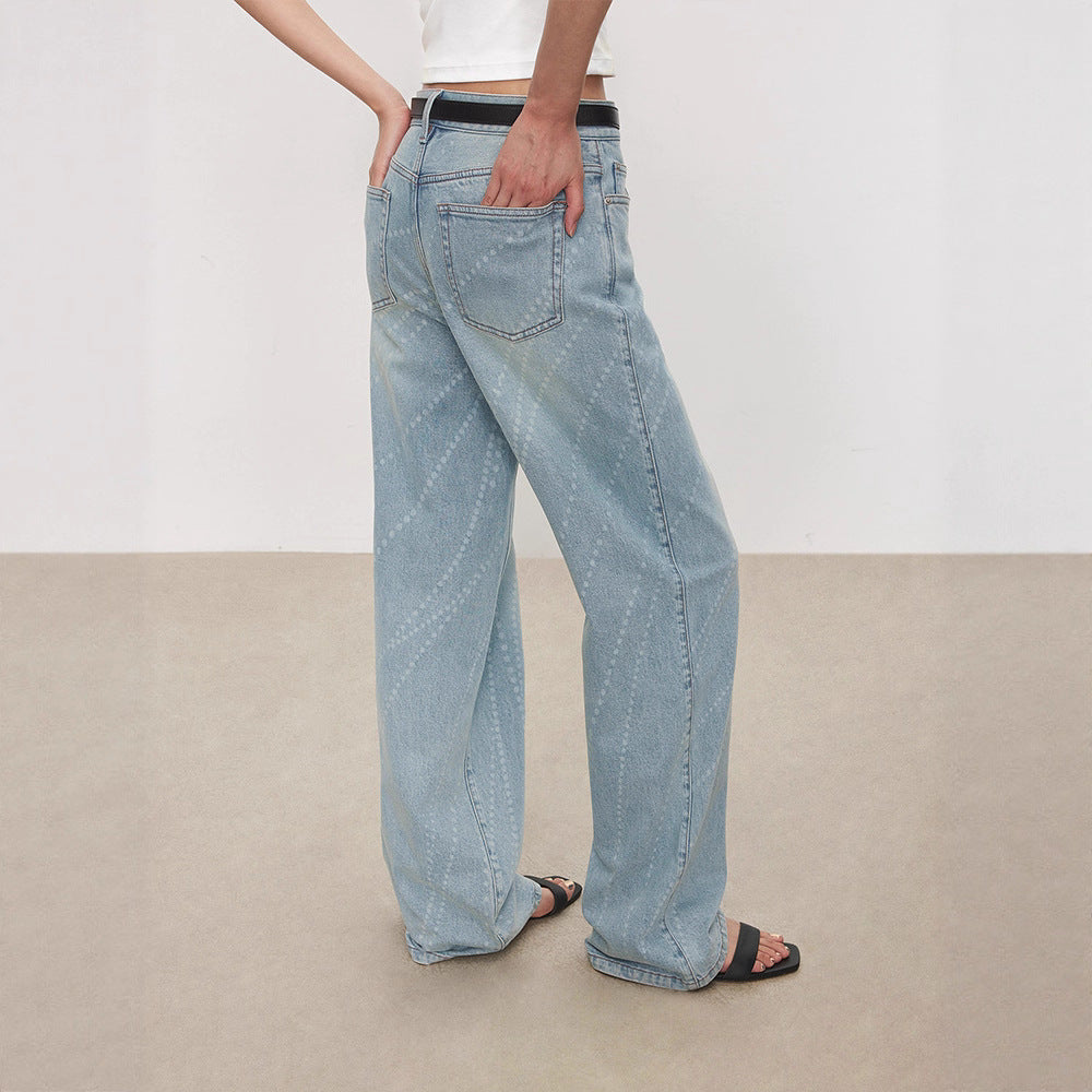 Kvindernes moderne bootcut jeans med høj talje og elegant design Stilla