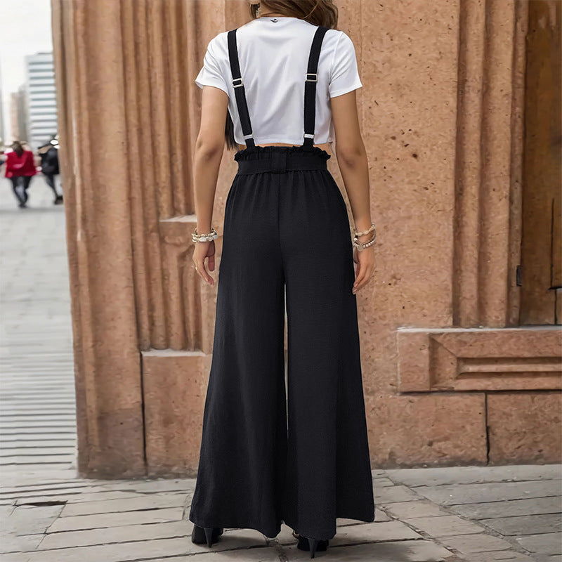 Femme Elegant Bred-Ben Strop Overall Stilla