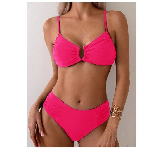 Dame justerbar flæse-top bikini sæt Stilla