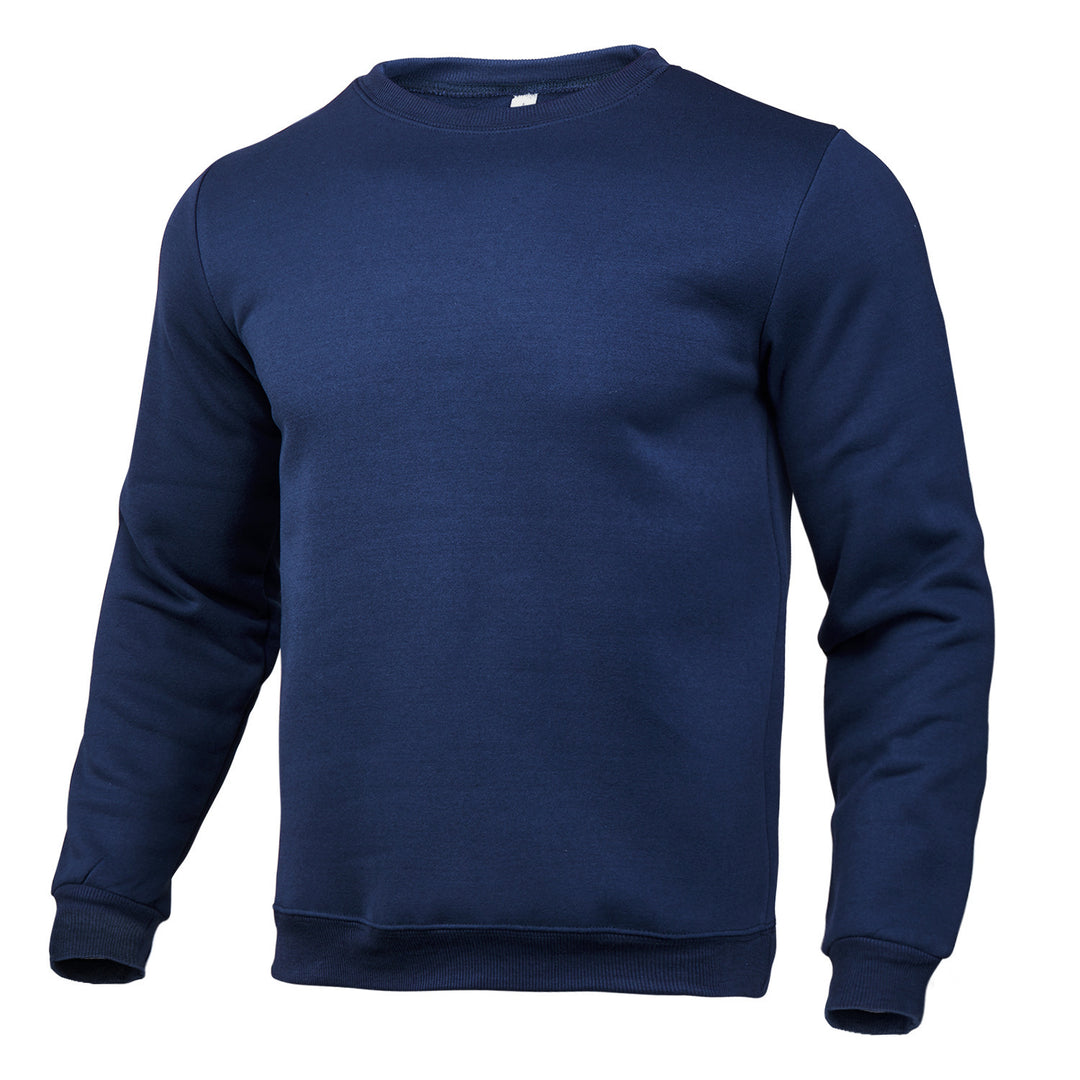 Herre komfortabel crew neck sweater lavet af højkvalitets bomuldsblanding Skovae