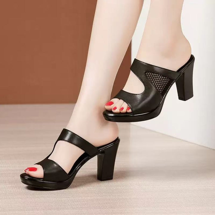 Dame High Heel Pantoletten Stilla