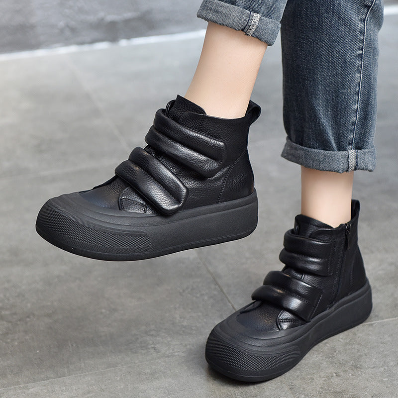 Dame fashionable High-Top sneakers med velcro og støddæmpende sål Stilla