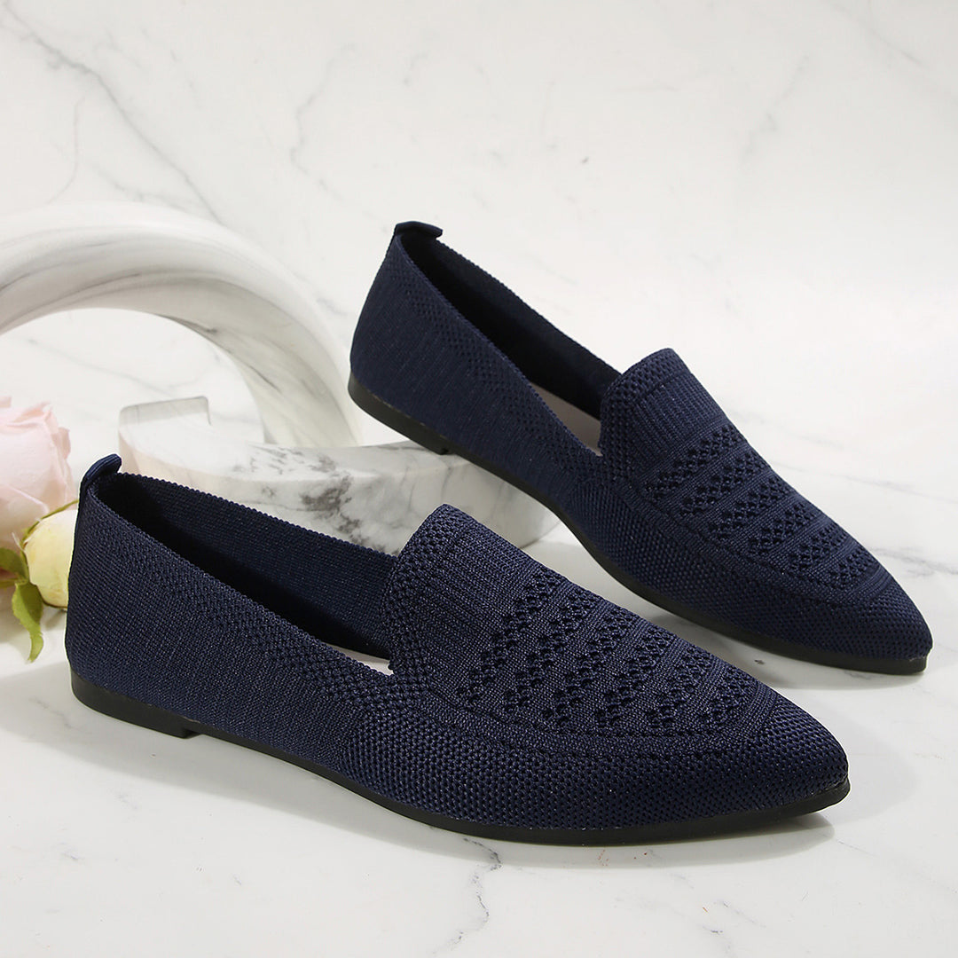 Dame Slip-ons med åndbart strikkemateriale Stilla