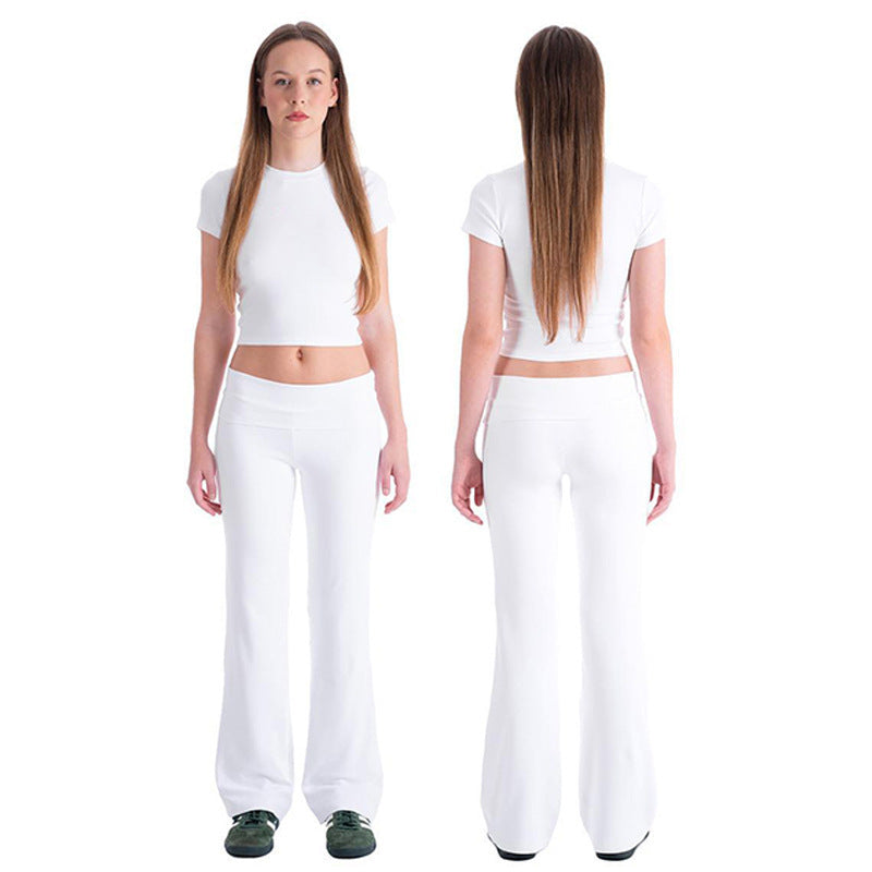 Kvinders loungewear sæt med tætsiddende top og behagelige sweatpants