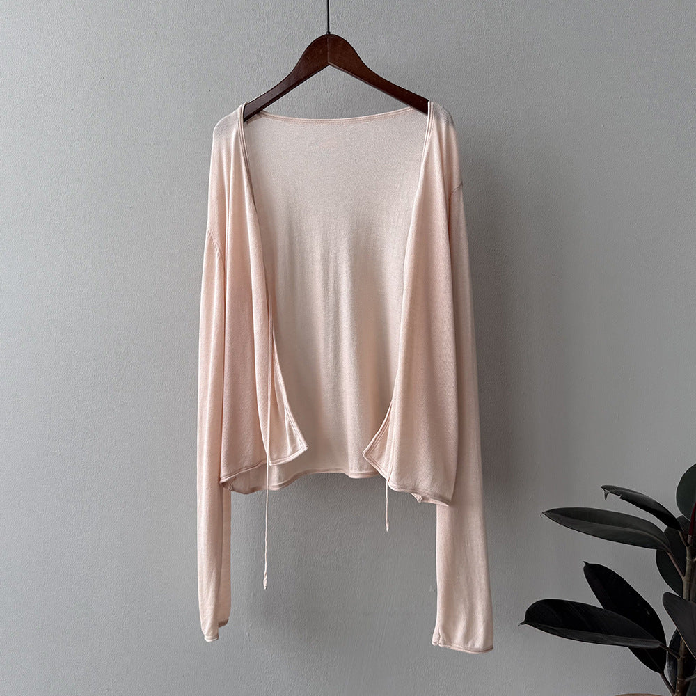 Damer afslappet cardigan med åbne front Stilla