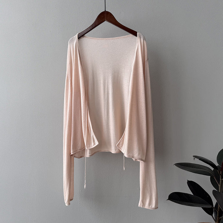 Damer afslappet cardigan med åbne front Stilla