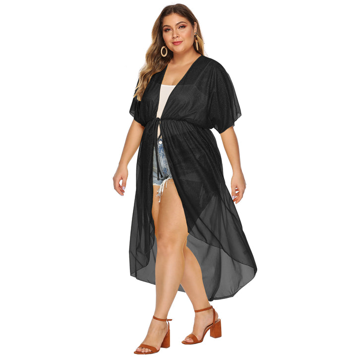Dame elegant transparent strandkimono Skovae