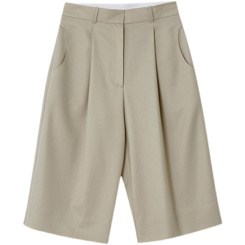 Dame højt skåret culotte med elegant bundfoldsstruktur Stilla