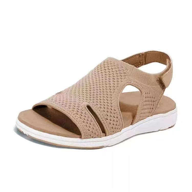 Dame åndbare sandaler med justerbar rem og ergonomisk sål Stilla