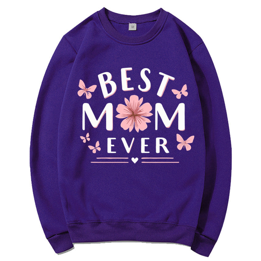 Kvinders sweatshirt med legende yndlingsudsagn og blomsterdesign Stilla