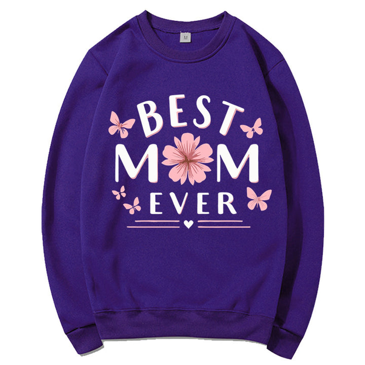 Kvinders sweatshirt med legende yndlingsudsagn og blomsterdesign Stilla