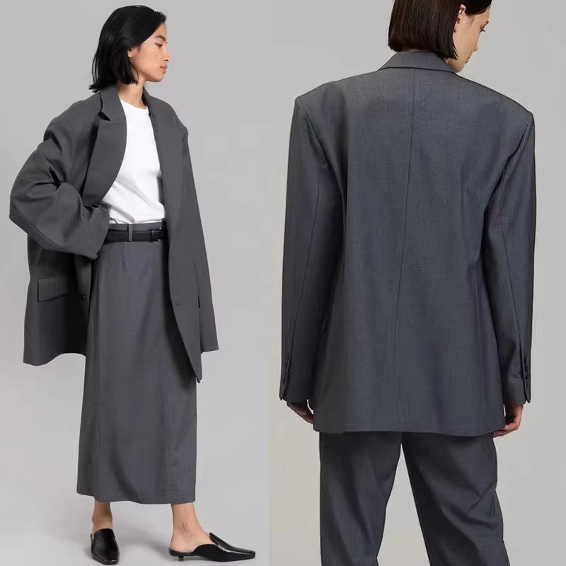 Women's elegant oversized blazer with matching suit Stilla