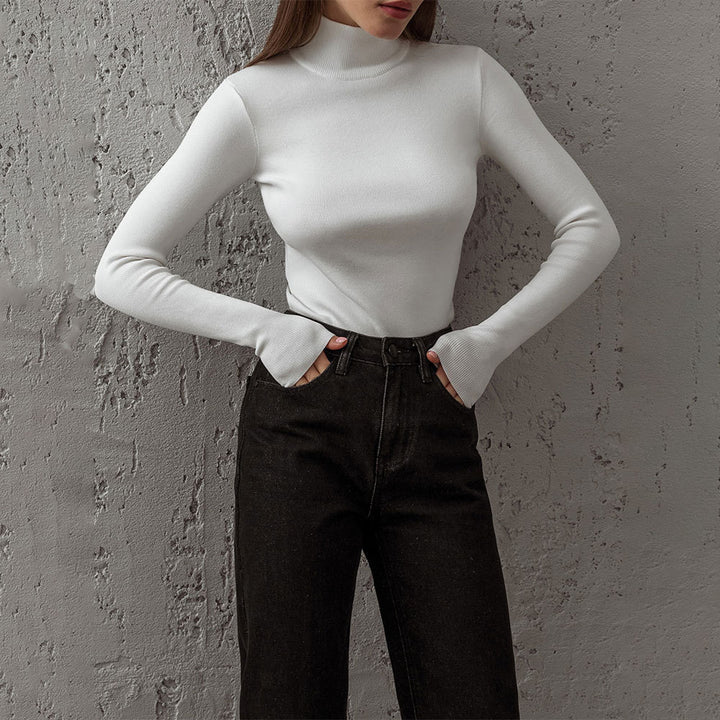 Kvindernes Højkvalitets Turtleneck Sweater Lavet af Fint Strikmateriale Stilla