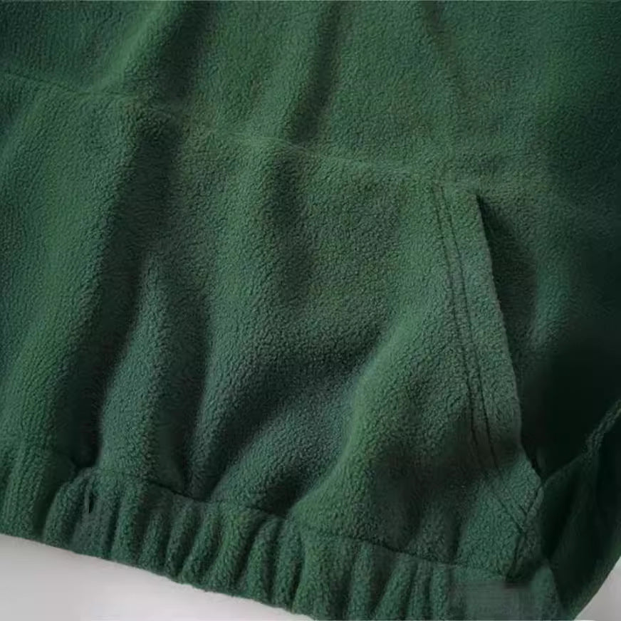 Dame fleece-pullover med ståkrave og praktiske lommer Stilla