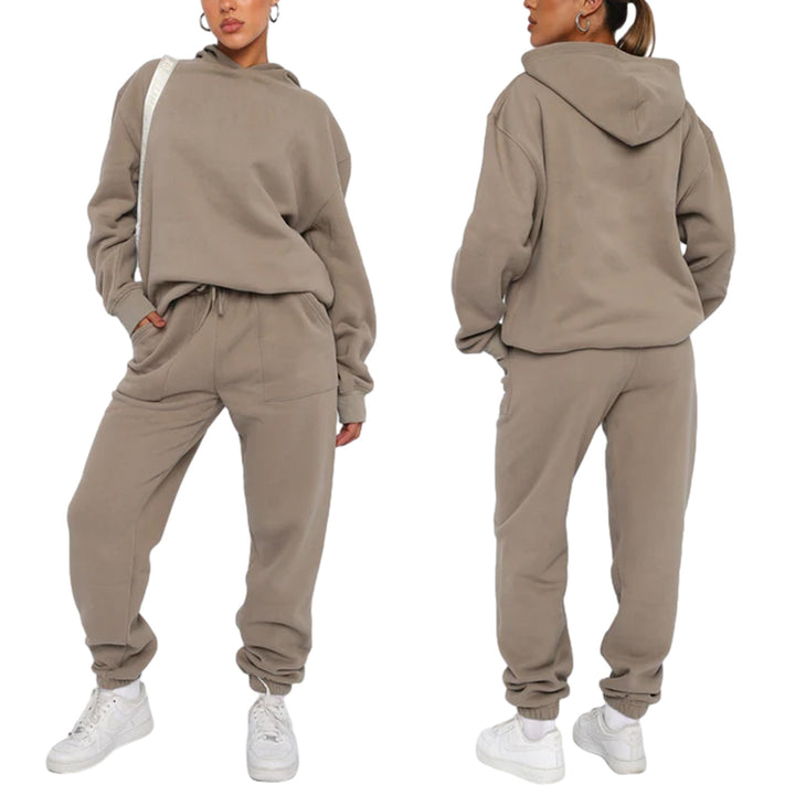 Dame afslappet hoodie- og joggingdragt sæt Stilla