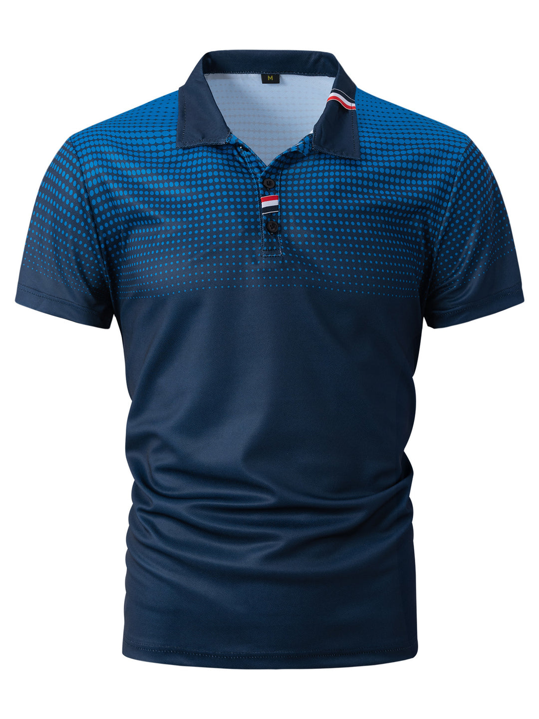 Herrer polo skjorte med moderne grafikdesign og åndbart materiale Stilla