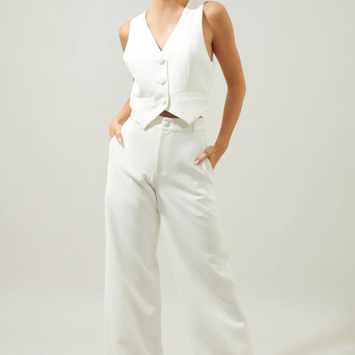 Dame Elegant og figursyltende Vest Stilla