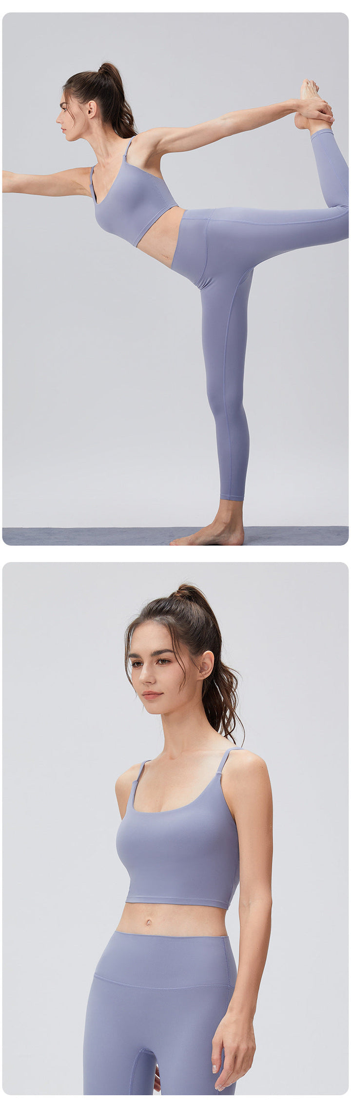 Stilla | Series Sports Bra Spaghetti Strap Yoga Top Til Kvinder, Åndbar Nude Følelse Til Løb Og Træning