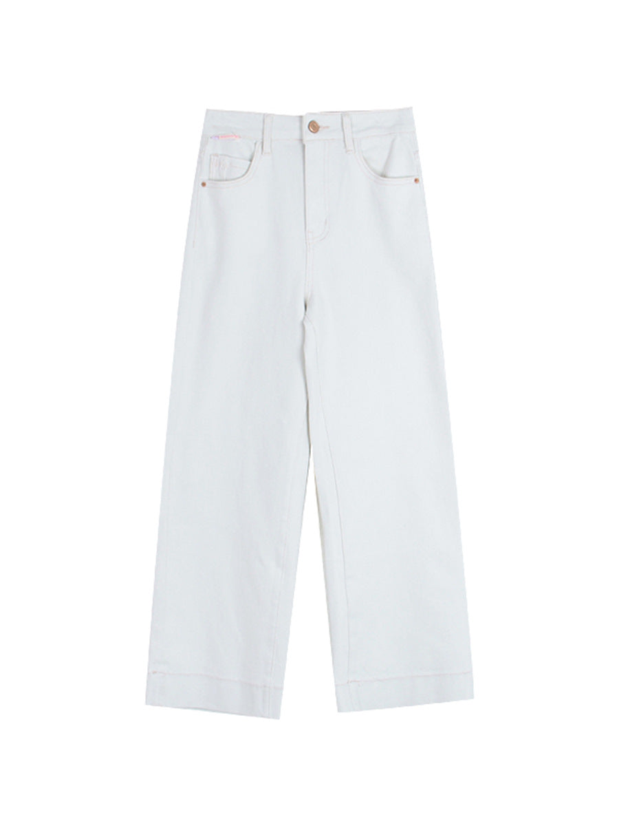 Dame High-Waist Jeans med bred pasform og bæredygtig bomuldsstof Stilla